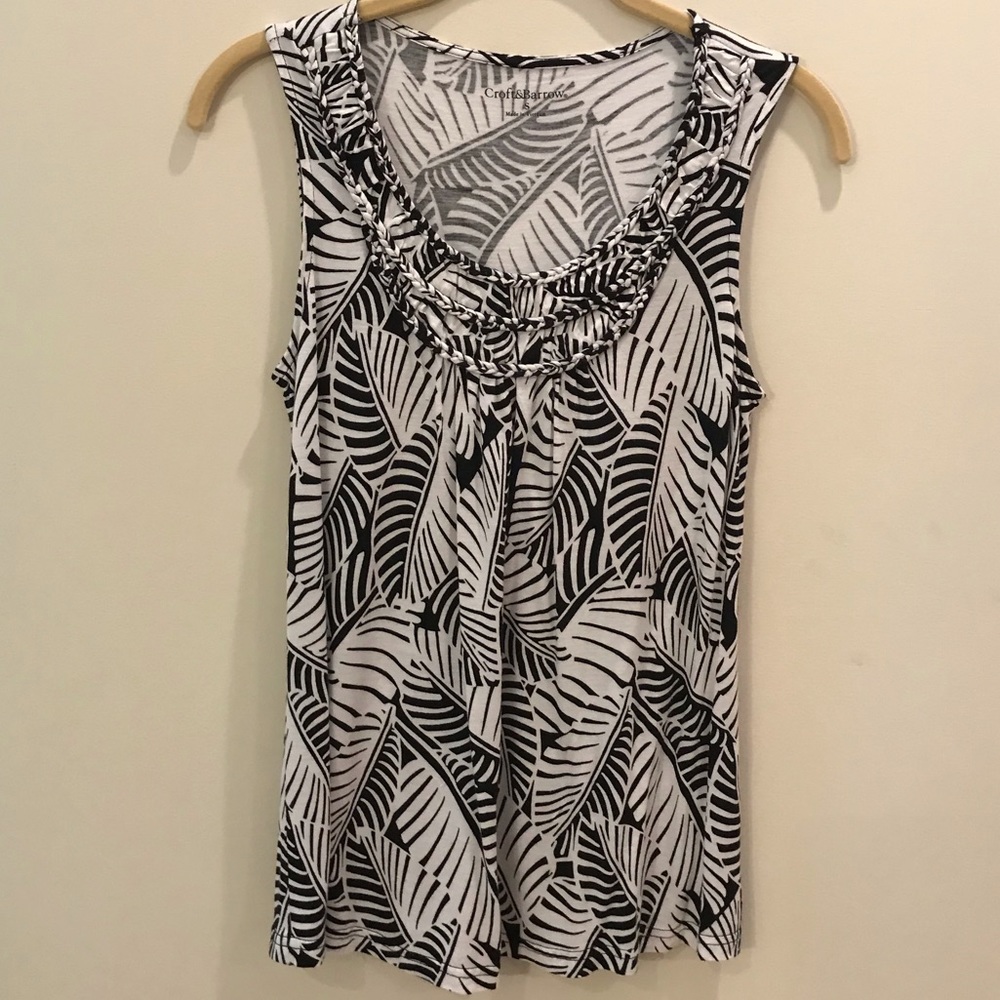 Black and White Print Tank